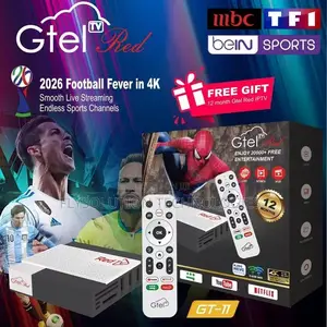 Gtel Red G11 Andrioid Gtel Tv Box With 20000+ Free Tv Channels - 