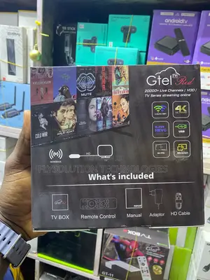 Gtel Gt-11 Red Android Tv Box 20000+ Free Entertainment