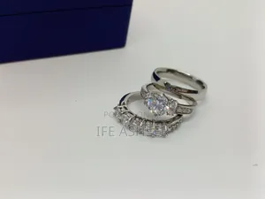 Couples Us Sterling Silver Set Of Wedding Ring - Us002