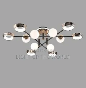 Luxury Chandelier With Numerous Led Lights Globes