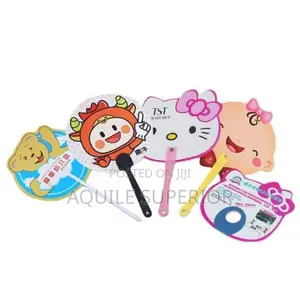 Abs/PVC Hand Fan for Kiddies Parties, Event Gift With Different Shapes