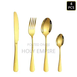 24pcs Stainless Steel Cutlery Knife, Fork and Spoon Set