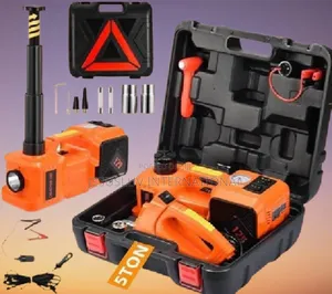 Powerful Electric Floor Jack Lift 5 Ton, 12v Impact Wrench Tyre Pump