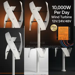 Get Vertical 48v Wind Turbine Generate 10,000w Daily in Style