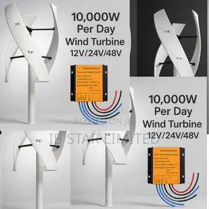 Compact Vertical Turbine That Secures 10,000w Per Day Power