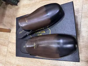 Luxury Prada Half Shoes For Men 40-46 Brown And Black
