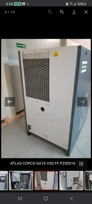 Ga18vsdff Atlas Copco Air Compressor