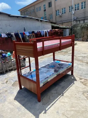 Wooden Double Bunk Bed For Bedroom