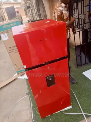 Sealed Hisense Ref-205drb 204l Double Door Fridge Ruby Red Color