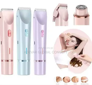 2 in 1 Dual Head Electric Trimmer Hair Shaver for Women Wet Dry