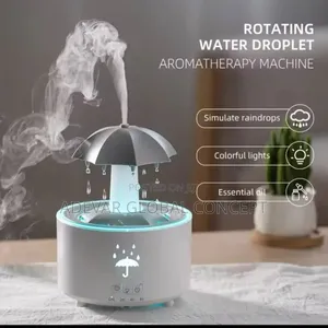 Creative Umbrella Water Drop Air Humidifier With Colorful Light