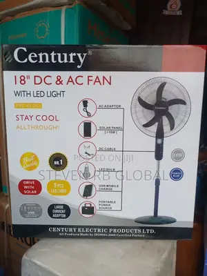 Century 18" Ac/Dc Standing Fan With Led Light (Non-Rechargeable)