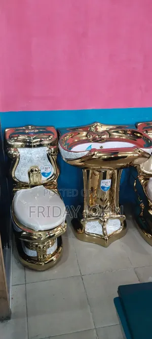 Royal Gold Toilet and Sink