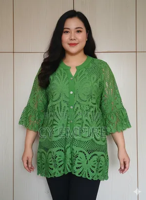 Green Cord Lace Top