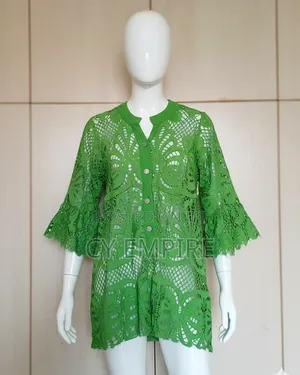 Green Cord Lace Top