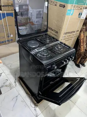 Scanfrost Ck6302b Efficient 3 Gas Cooker + 1eletric– Safe Convenient