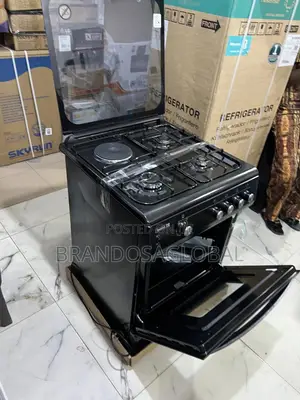 Scanfrost Ck6302b Family Gas Cooker–Spacious Interior Oven 3+1electric
