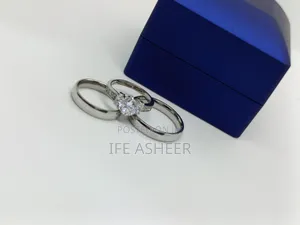 Couples Us Sterling Silver Set Of Wedding Ring