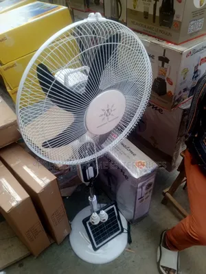 Mingsheng Rechargeable Ac/Dc Solar Fan With Panel and Bulbs