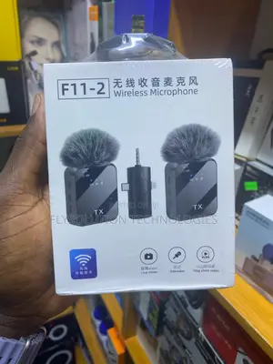 3 in 1 Dual Noise Cancelling Wireless F11-2 Microphone iPhone Android