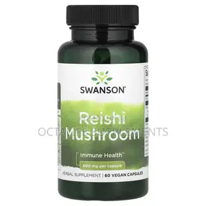 Swanson, Reishi Mushroom, 600 Mg, 60 Vegan Capsules