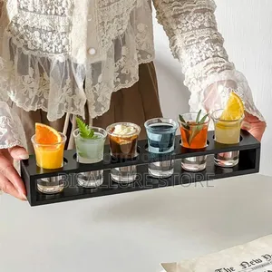 Wooden Tequila Rack With Wine Bottle Hole.