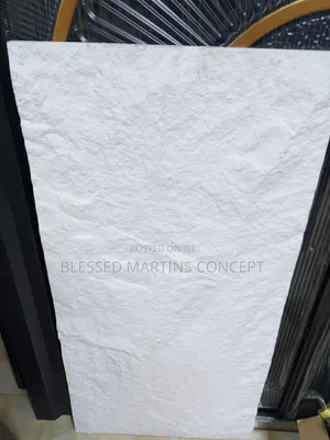 White Color Pu Stone Panel for Interior Walls and Tv Console