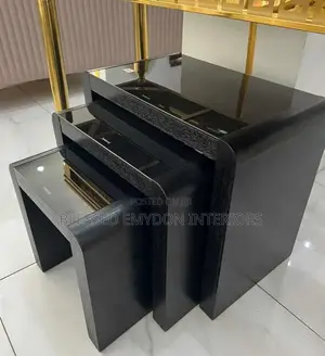 Side Stool Table Deluxe Set 3 in 1