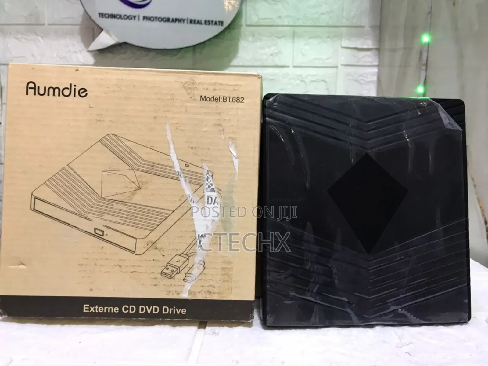 External Cd/DVD +/-Rw Drive Reader With Sd/Tf Slot 2 Usb C Ports