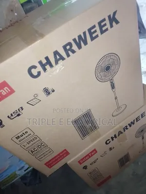 Solar Standing Fan 18inches Charweek