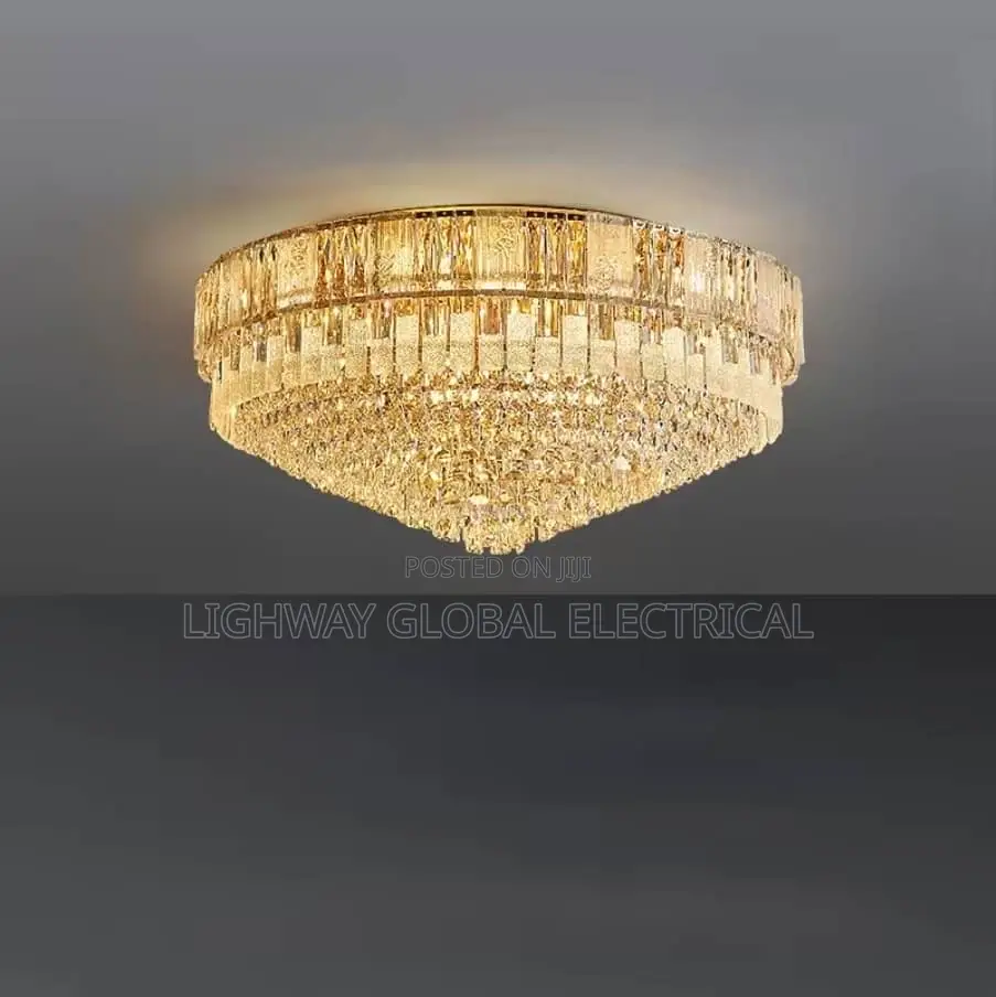 Led Gold Crystal Chanderlier