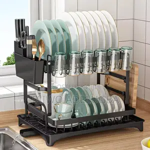2 Tier Dish Draining Rack / Plate Rack