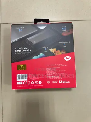Itel 27,000 Mah Powerbank + 18w Charger Combo
