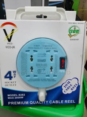 13ams 4 Sockets Heavy Duty 7m Extension Cable Safety Thermal