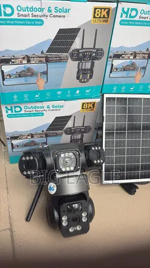 V380-4g-3 Lens, 9mp, PTZ Solar Powered CCTV Camera