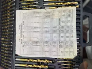 115-Piece Titanium-Coated Drill Bit Set