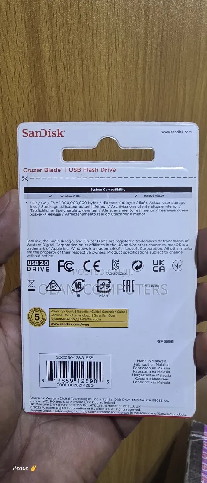 Sandisk Cruzer Blade Usb 2.0 Flash Drive