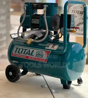 Total 24l Silent Air Compressor 1.5hp Oil-free | Indoor-friendly