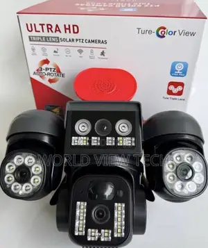 Solar Security Camera 4g Triple Lenses