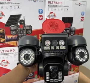 Triple Lenses Solar Security Camera Sim Enabled