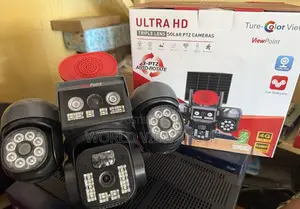 Ai Solar Rotating PTZ Camera Triple Lenses