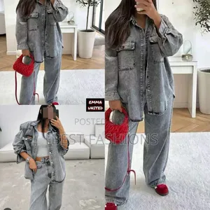 Ladies 2pcs Jeans Trousers