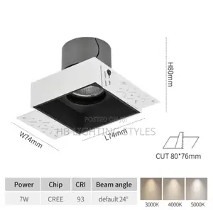 Square Frameless Spotlight