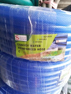 1" PVC Reinforced Hose for Water and Light Chemical. 50yards Per Roll