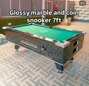Glossy Marble and Coin Local Snooker Table
