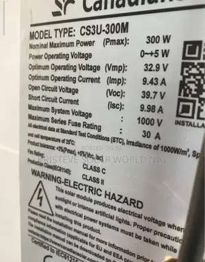 300w Canadian Solar Panel – Original High Efficiency