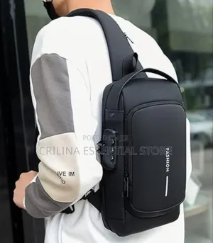 Fashion Bag With Password Lock Usb Charging Port.
