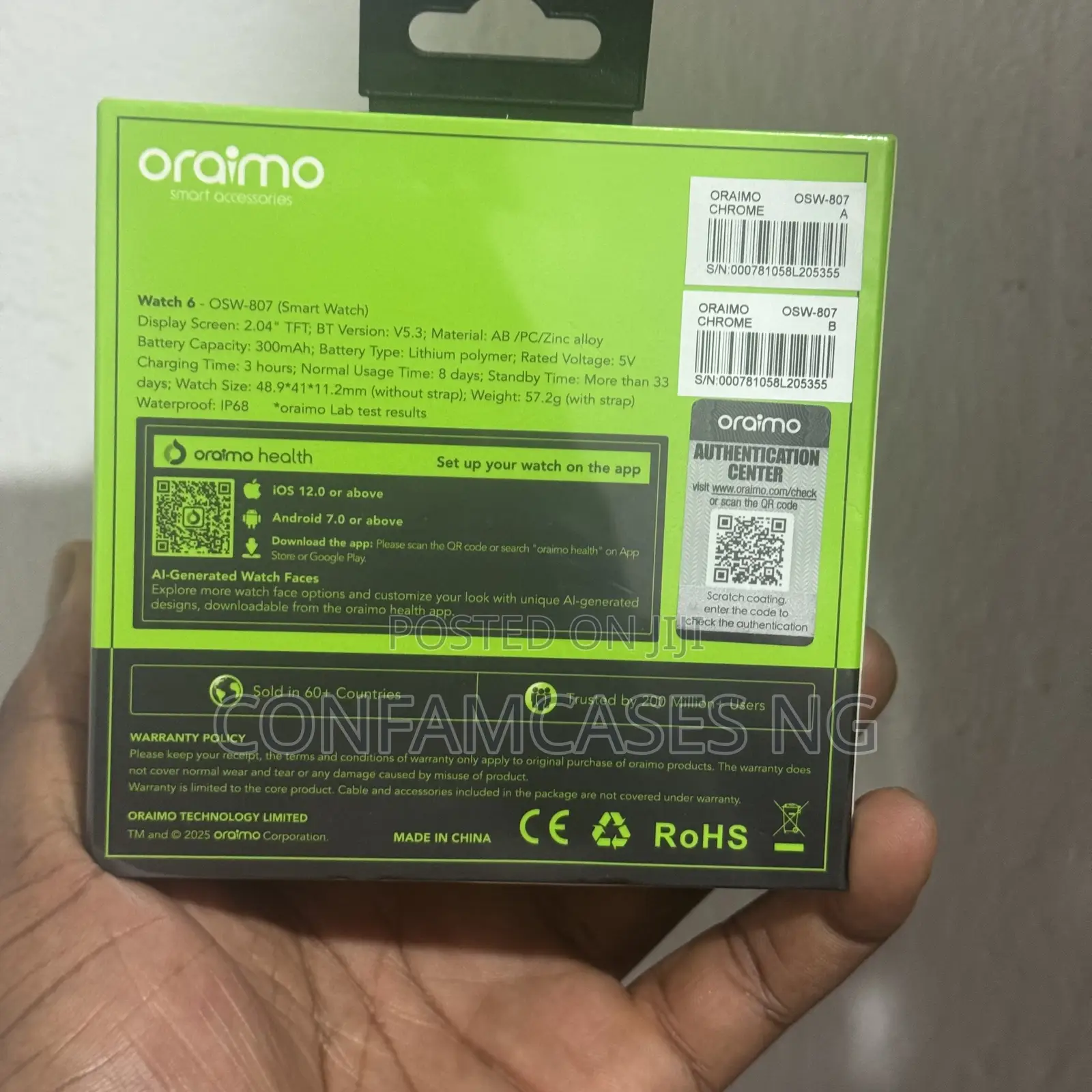 Oraimo Watch 6