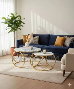 Luxury Nesting Centre Tables With Mable Top