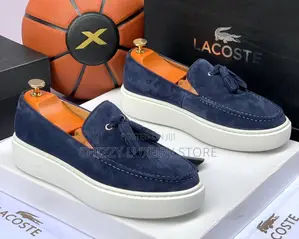 Lacoste Quality Luxury Men Suede Shoe